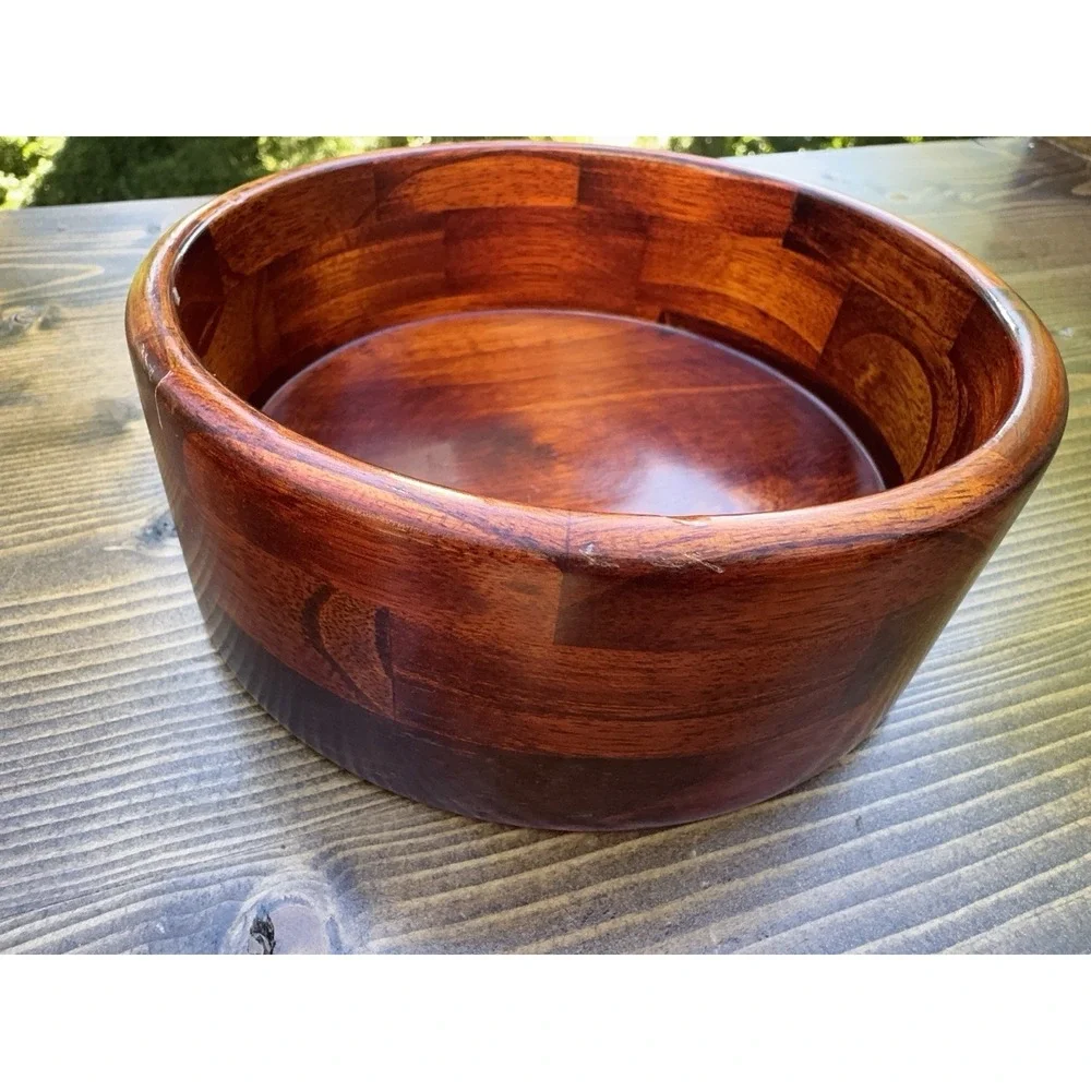 Set‎ of 4 Wood Salad Bowls 6